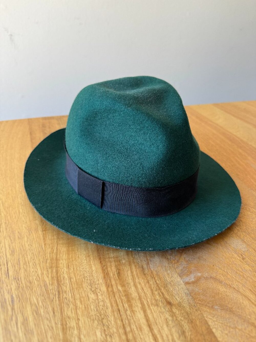 TOPSHOP FEDORA HAT, GREEN